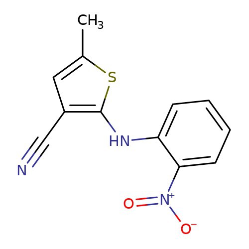 CAS:138564-59-7|5-Meitile-2-(2-nítrianailinín)-3-thiophenecarbonitrile